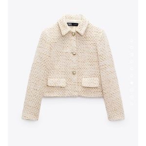 Zara Structured Short Blazer, size Medium - LIMITED EDITION with tags